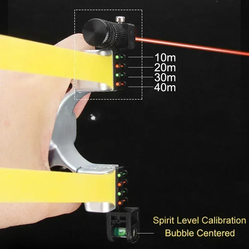 Tuzwa Outdoor Target Practice Aiming Toy with LED Guide & Level – Lightweight Polycarbonate Design with Non-Slip Grip, 115mm