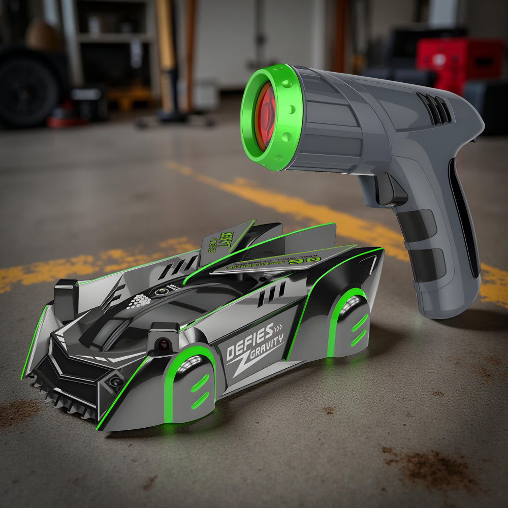 Laser Guided RC Car | Remote Control Wall Climber with LED Lights | Fun Indoor Racing Experience for Kids 4