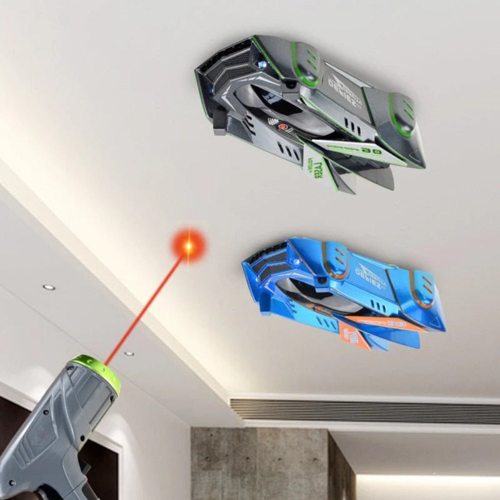Laser Guided RC Car | Remote Control Wall Climber with LED Lights | Fun Indoor Racing Experience for Kids 6