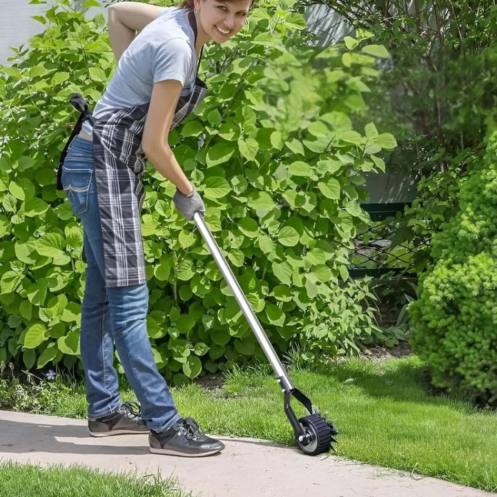 Lawn Edger | Adjustable Height Manual Tool with Ergonomic Grip | Effortless Lawn Maintenance for Neat Borders 0