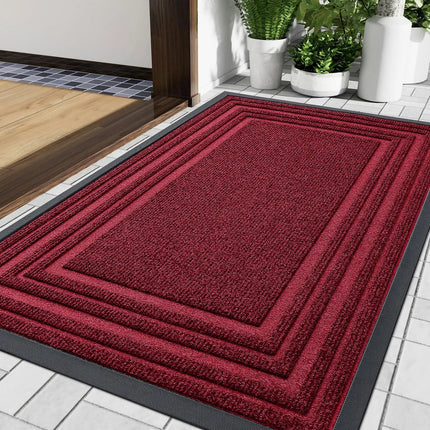 Layered Jute Border Area Rug with Anti-Slip Backing | Versatile Outdoor and Indoor Use 5