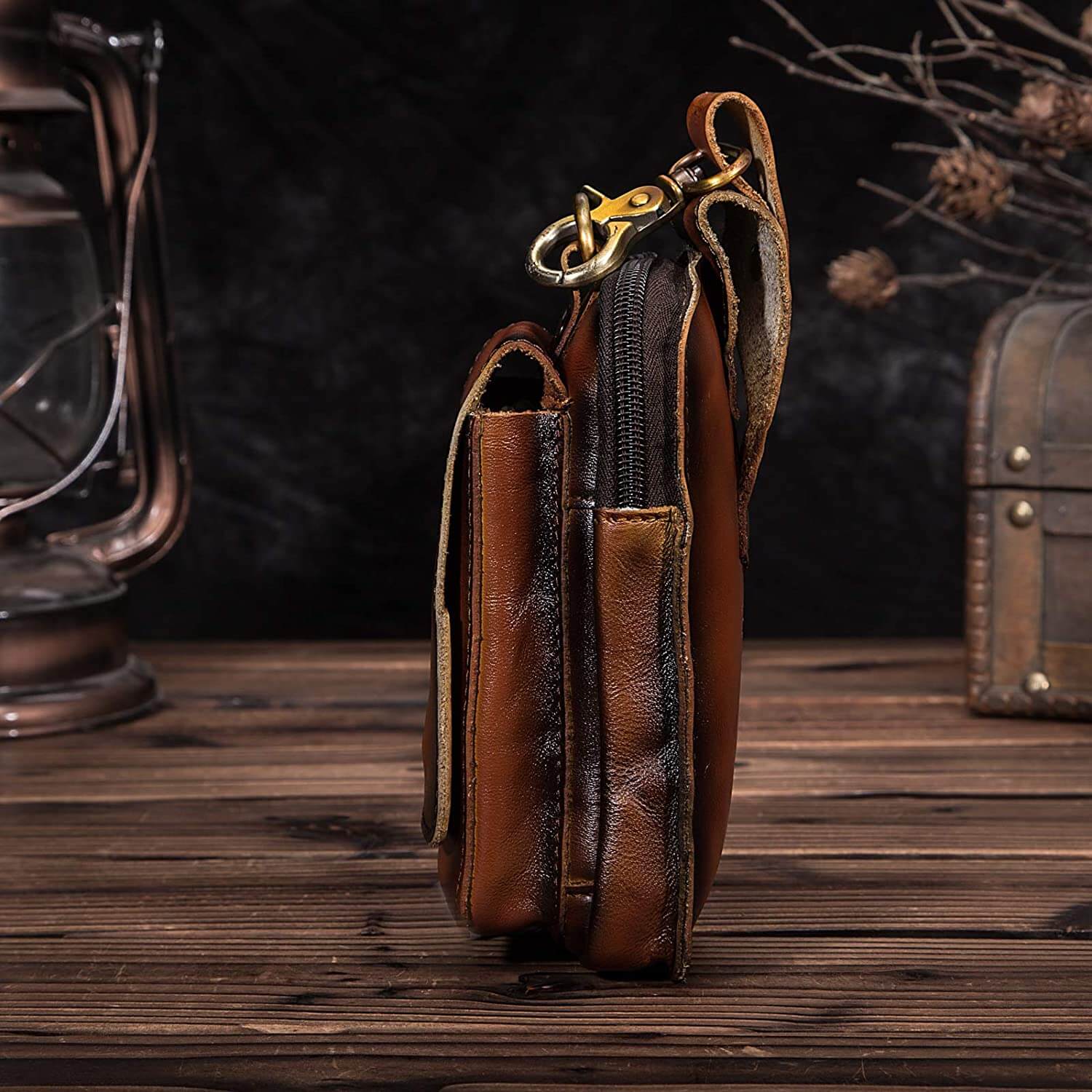 Leather Waist Pack | Premium Full-Grain Cowhide with Adjustable Strap | Stylish and Functional Everyday Companion 7