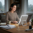 Sunlight Lamp for Desk, 10000 Lux Full Spectrum Lamp with Adjustable Brightness, Bright Daylight Lamp with Stand