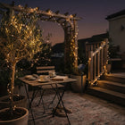 String Lights Outdoor Solar Powered, Copper Wire Fairy Lights for Garden and Patio, Solar String Lights for Trees