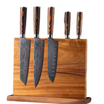 Lignum | Magnetic Knife Holder with Durable Wood & Double-Sided Design for Safe Storage 4