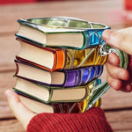 Literary Delight | 3D Book Spine Glass Coffee Mug with Durable Design | Unique Gift for Book Lovers 4