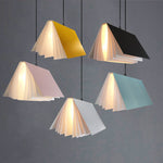 LiteratureGlow | Modern Black PVC Hanging Pendant Light Fixture 0