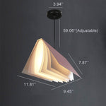 LiteratureGlow | Modern Black PVC Hanging Pendant Light Fixture 5