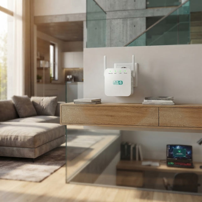 WiFi Extender for Home, Long Range WiFi Booster with Dual Antennas