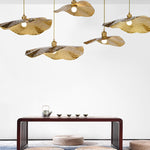 LotusGlow | Elegant Modern Golden Bronze Pendant Light Fixture 5
