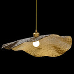 LotusGlow | Elegant Modern Golden Bronze Pendant Light Fixture 9