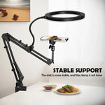 LumiFlex | LED Ring Light with Flexible Arm & Phone Holder | 3 Color Modes for Perfect Selfies 1