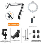 LumiFlex | LED Ring Light with Flexible Arm & Phone Holder | 3 Color Modes for Perfect Selfies 3