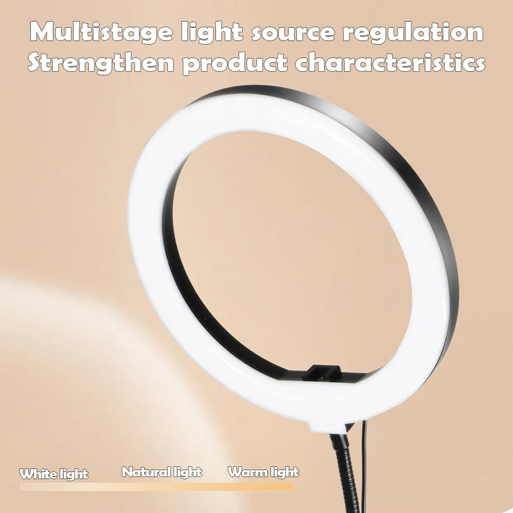 LumiFlex | LED Ring Light with Flexible Arm & Phone Holder | 3 Color Modes for Perfect Selfies 5
