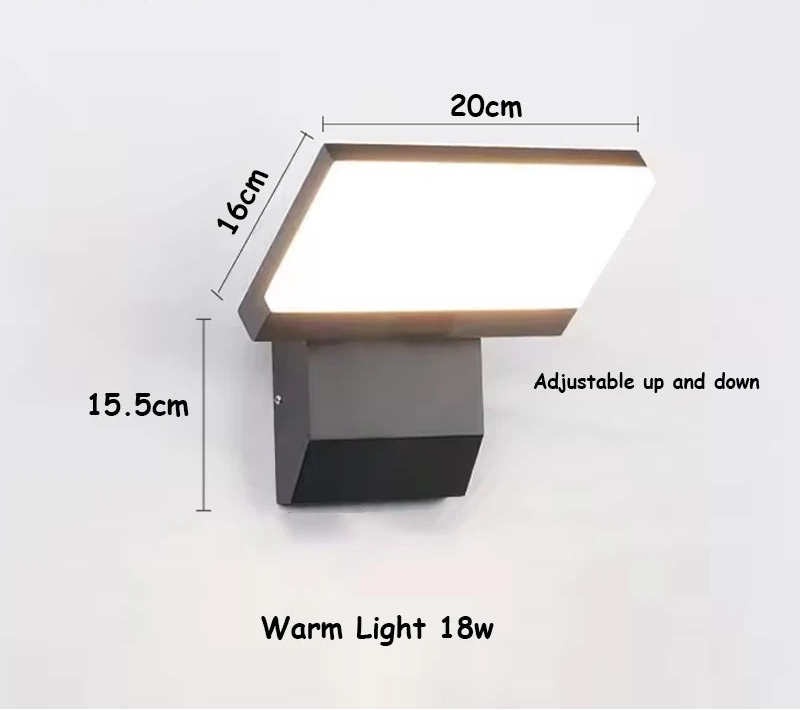 LumiFold | Outdoor Wall Light with Motion Sensor & Adjustable Head | IP65 Waterproof for Modern Homes 0