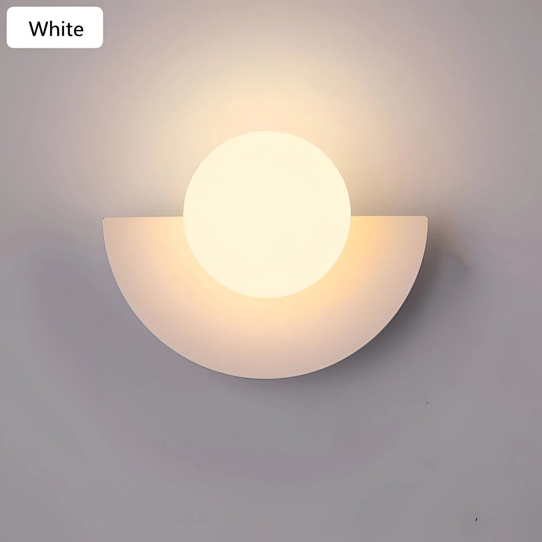 LumiGlow | Modern Semicircle Wall Light with Colorful Design | Elegant Home Accent for Any Living Space 4