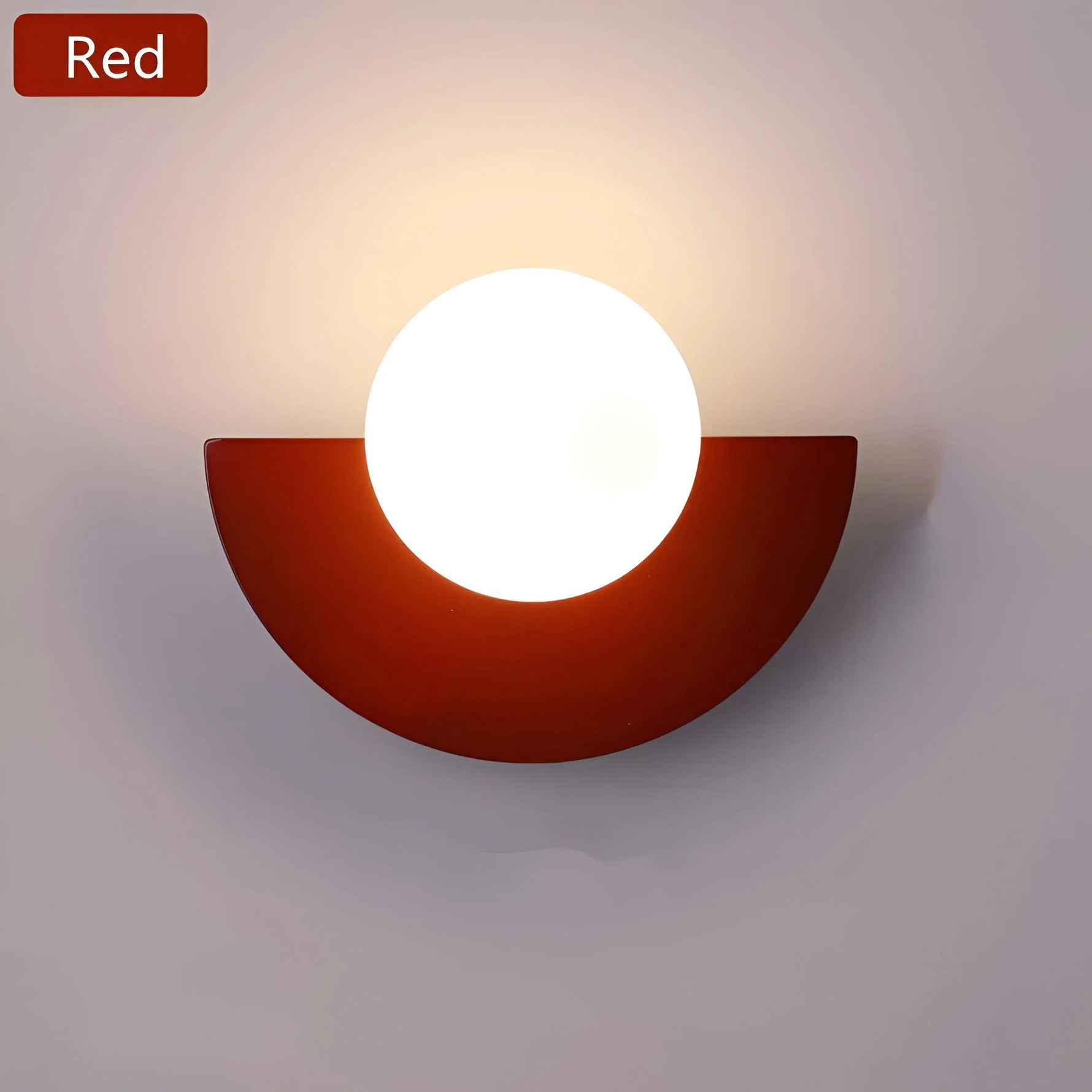 LumiGlow | Modern Semicircle Wall Light with Colorful Design | Elegant Home Accent for Any Living Space 6