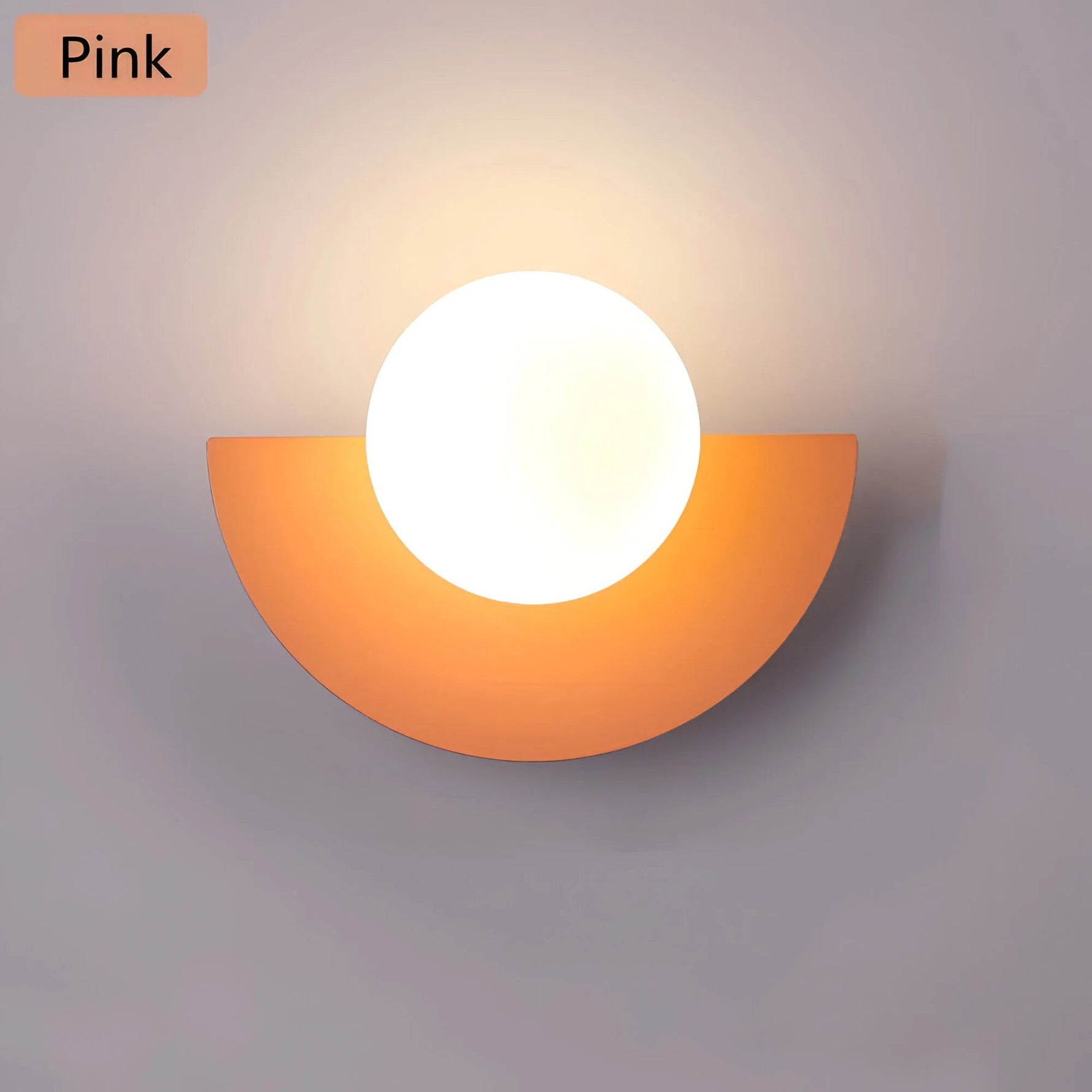LumiGlow | Modern Semicircle Wall Light with Colorful Design | Elegant Home Accent for Any Living Space 7
