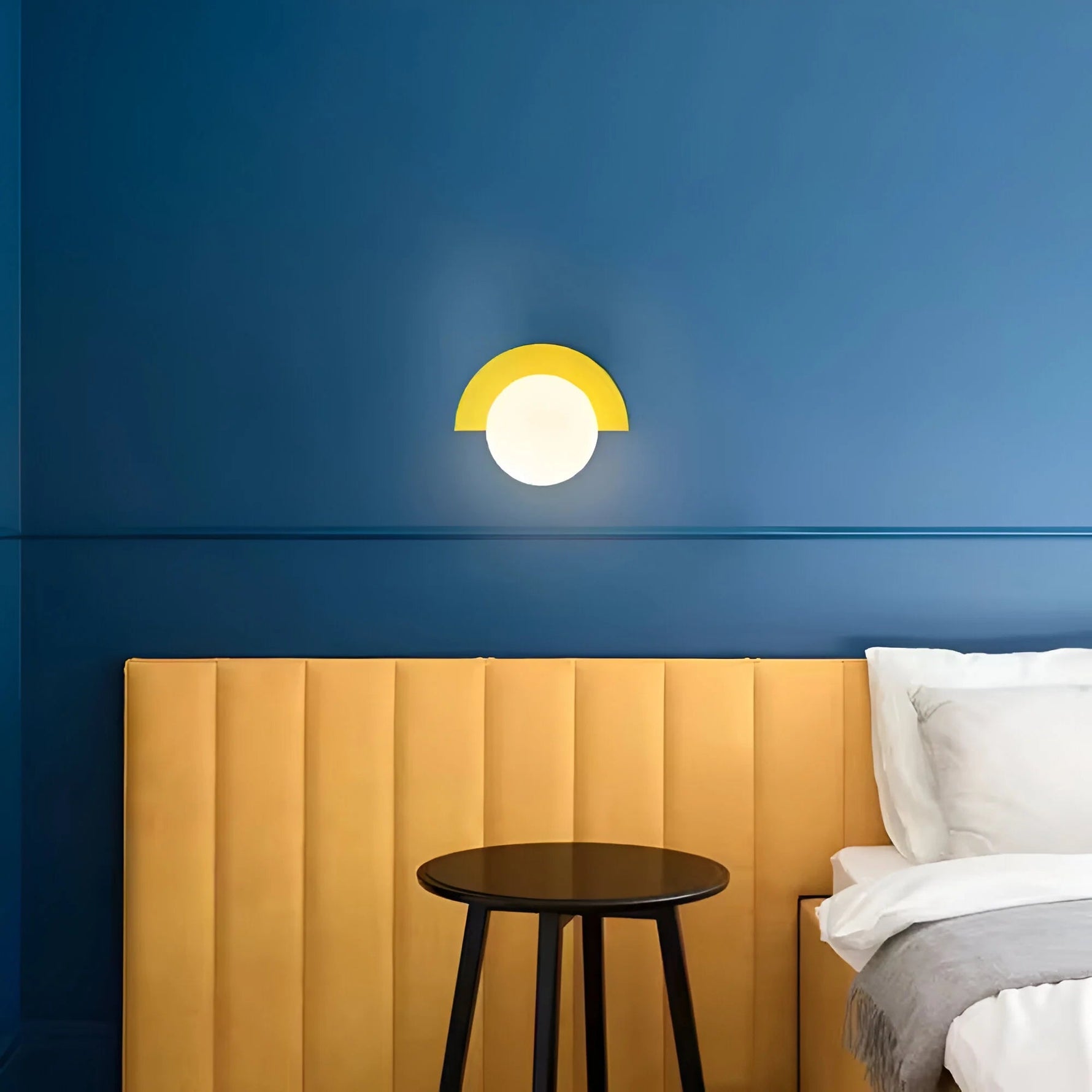 LumiGlow | Modern Semicircle Wall Light with Colorful Design | Elegant Home Accent for Any Living Space 8