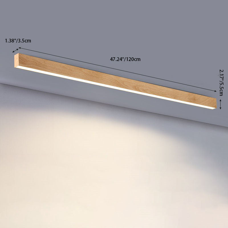 LuminaWood | Elegant Modern Minimalist LED Flush Mount Ceiling Light 10