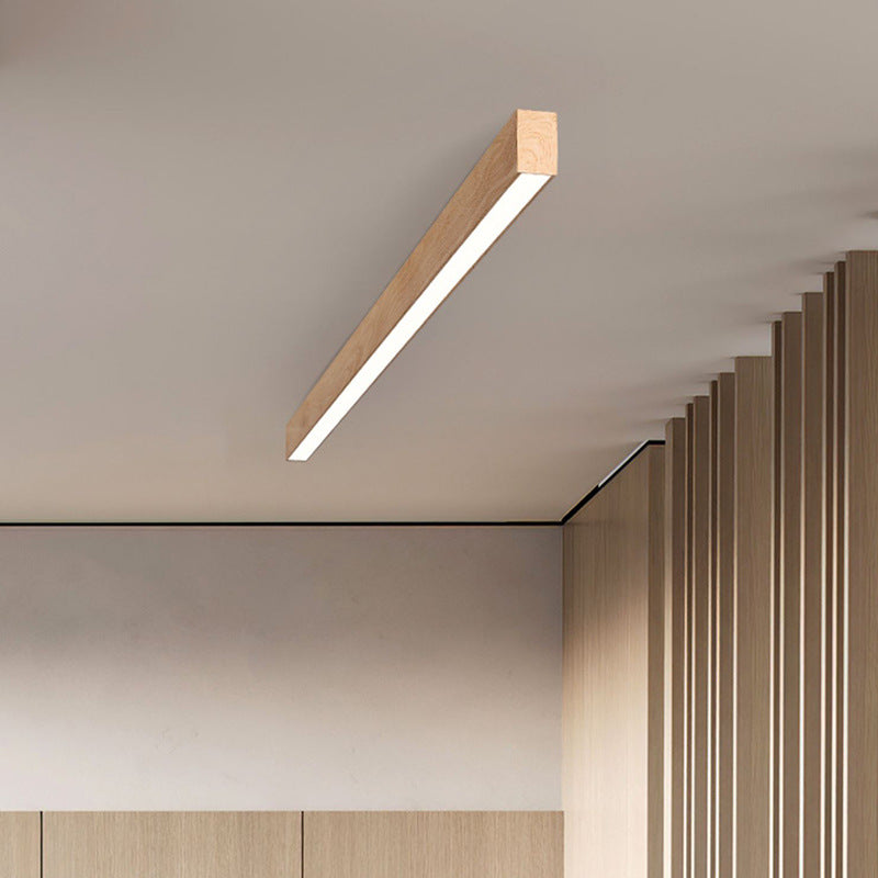 LuminaWood | Elegant Modern Minimalist LED Flush Mount Ceiling Light 11