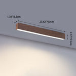 LuminaWood | Elegant Modern Minimalist LED Flush Mount Ceiling Light 4