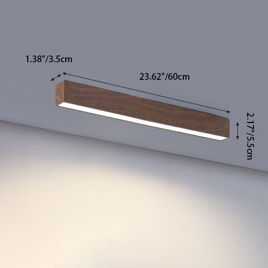 LuminaWood | Elegant Modern Minimalist LED Flush Mount Ceiling Light 4