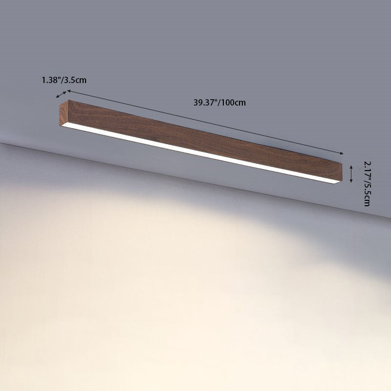 LuminaWood | Elegant Modern Minimalist LED Flush Mount Ceiling Light 5