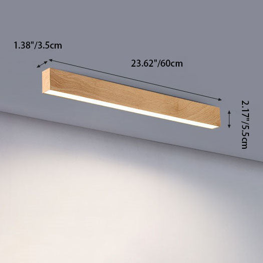 LuminaWood | Elegant Modern Minimalist LED Flush Mount Ceiling Light 7