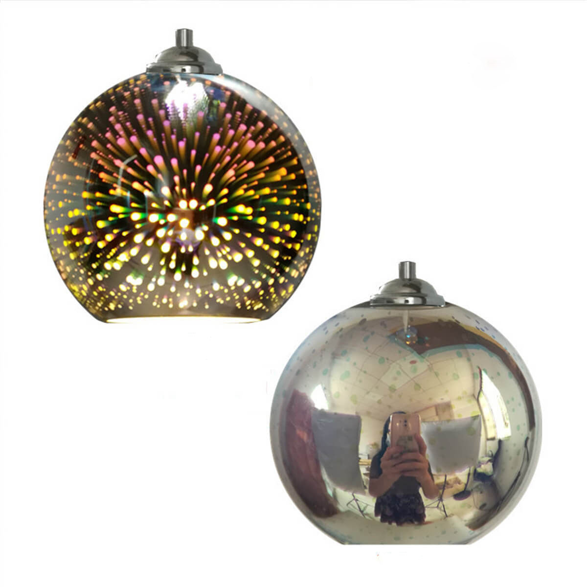 LuminaraGlow | Vibrant Modern 3D Colorful Glass Pendant Light 12