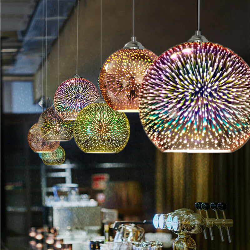LuminaraGlow | Vibrant Modern 3D Colorful Glass Pendant Light 2