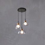 Luminara | Elegant Clear Rippled Glass Modern Pendant Light 12