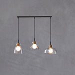 Luminara | Elegant Clear Rippled Glass Modern Pendant Light 14