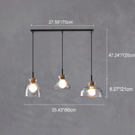 Luminara | Elegant Clear Rippled Glass Modern Pendant Light 8