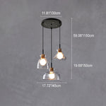 Luminara | Elegant Clear Rippled Glass Modern Pendant Light 9