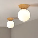 Luminara | Elegant Minimalist Glass Semi-Flush Mount Pendant Light 0