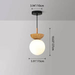 Luminara | Elegant Minimalist Glass Semi-Flush Mount Pendant Light 4