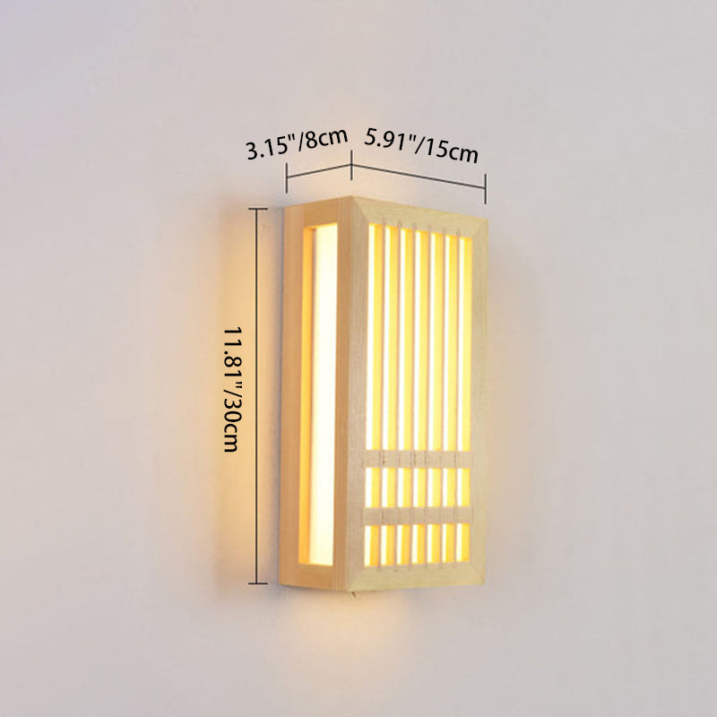 Luminara | Elegant Minimalist Solid Wood LED Wall Sconce Lamp 4