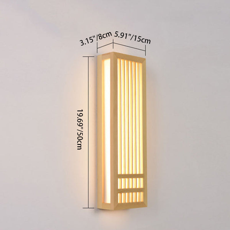 Luminara | Elegant Minimalist Solid Wood LED Wall Sconce Lamp 5
