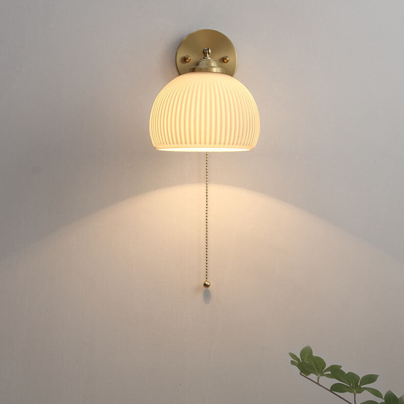 Luminara | Elegant Modern Brass and Glass Wall Sconce Light 0