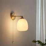Luminara | Elegant Modern Brass and Glass Wall Sconce Light 4