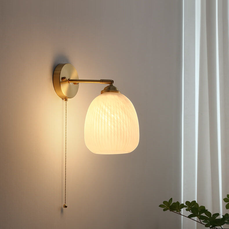Luminara | Elegant Modern Brass and Glass Wall Sconce Light 4
