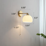 Luminara | Elegant Modern Brass and Glass Wall Sconce Light 5