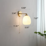 Luminara | Elegant Modern Brass and Glass Wall Sconce Light 6
