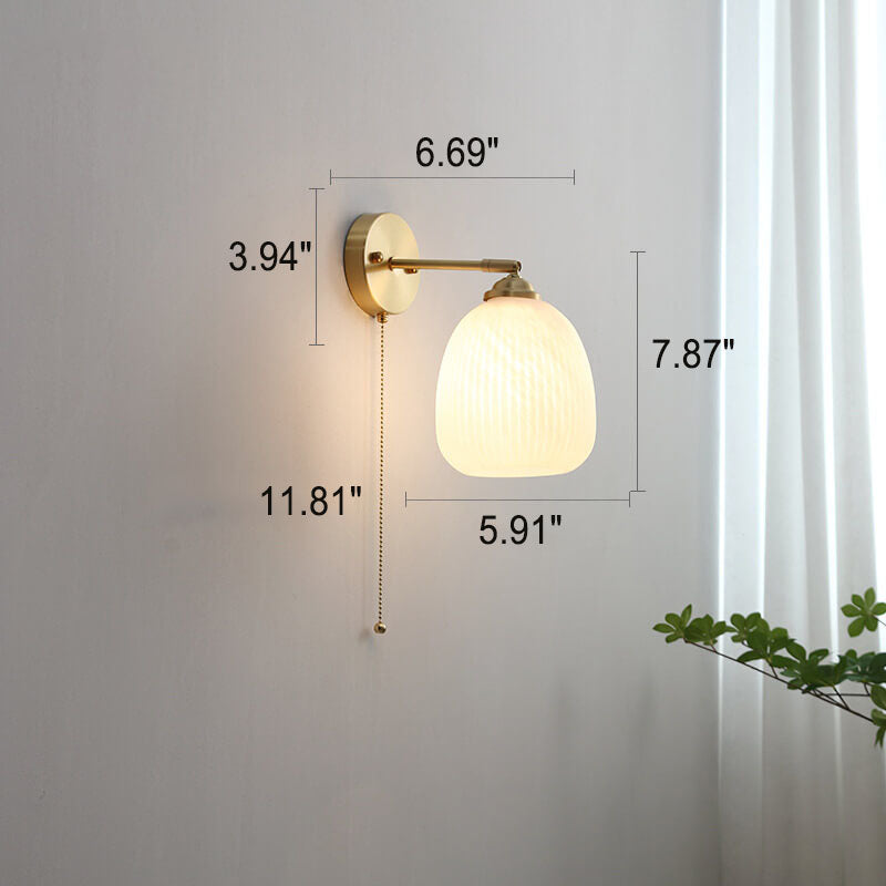 Luminara | Elegant Modern Brass and Glass Wall Sconce Light 6