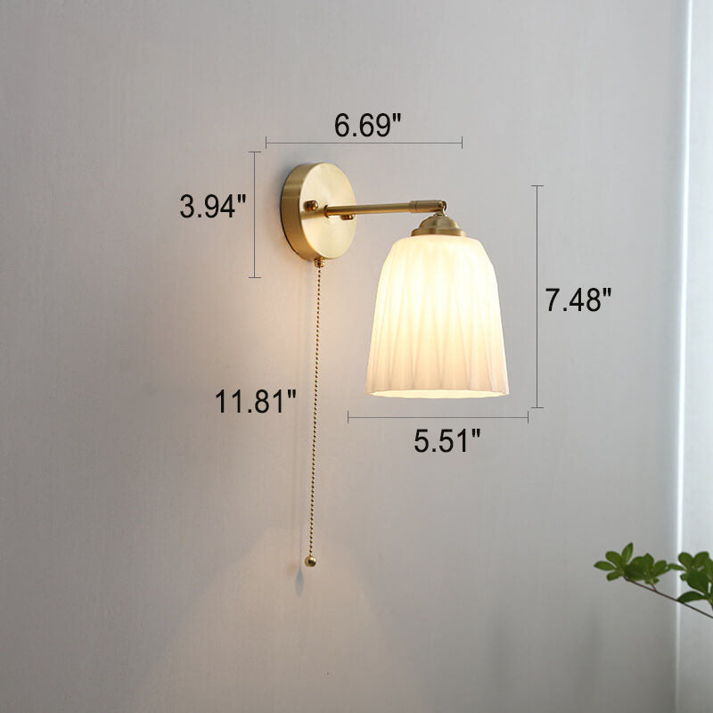 Luminara | Elegant Modern Brass and Glass Wall Sconce Light 7