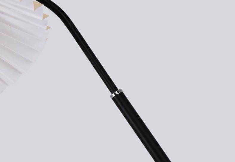 Luminara | Elegant Modern Fabric Pleated Shade Floor Lamp 6