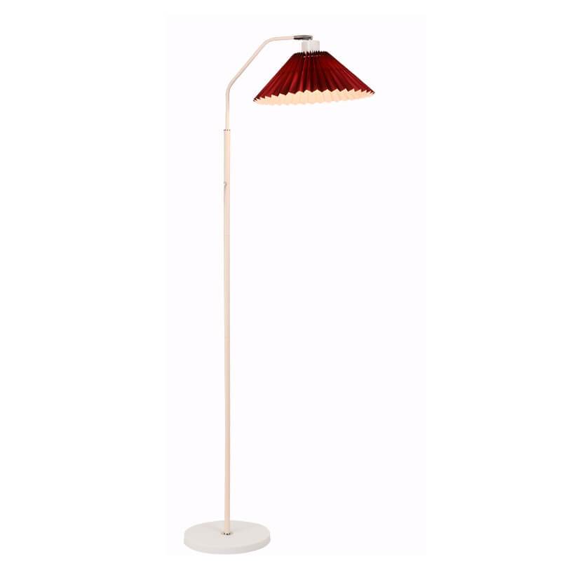 Luminara | Elegant Modern Fabric Pleated Shade Floor Lamp 8
