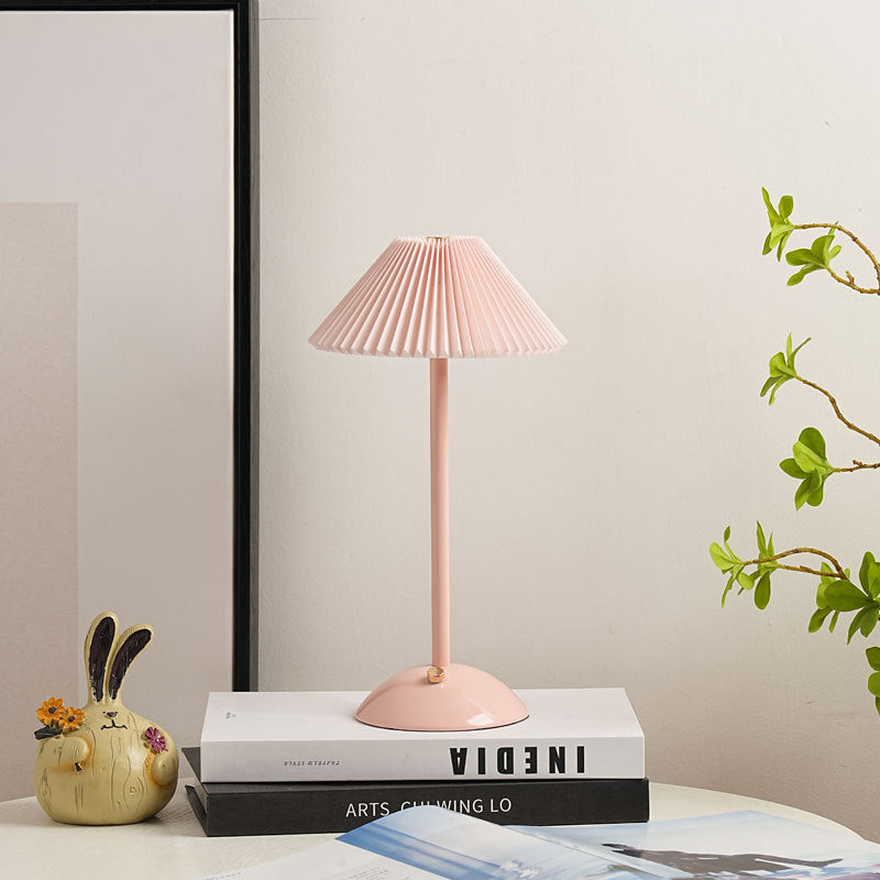 Luminara | Elegant Scandinavian Rechargeable Fabric Table Lamp 11