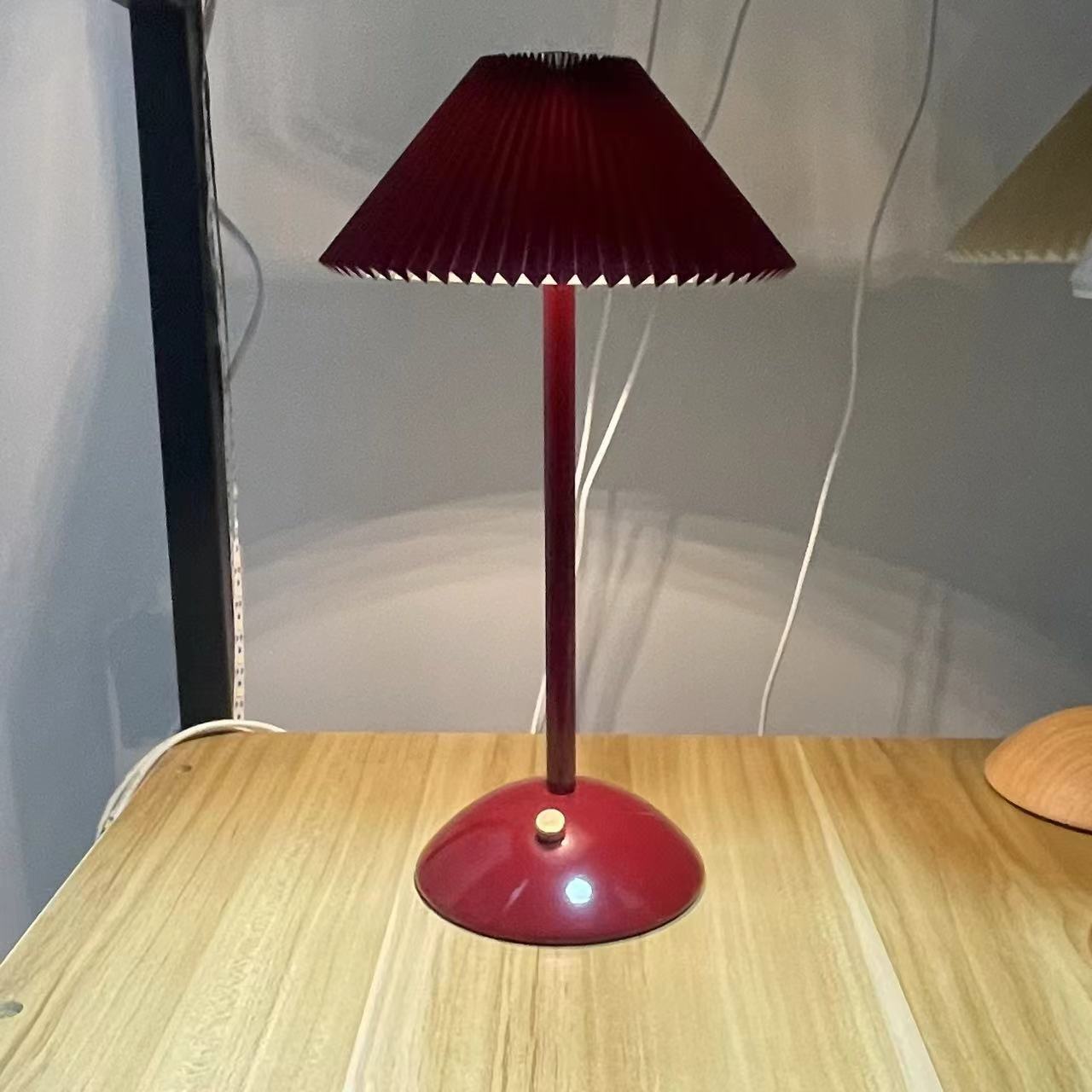 Luminara | Elegant Scandinavian Rechargeable Fabric Table Lamp 12